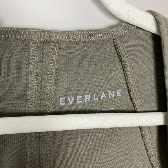 Everlane The 90s Mini Dress Sleeveless Womens Size Small Clay Bodycon - Picture 2 of 6